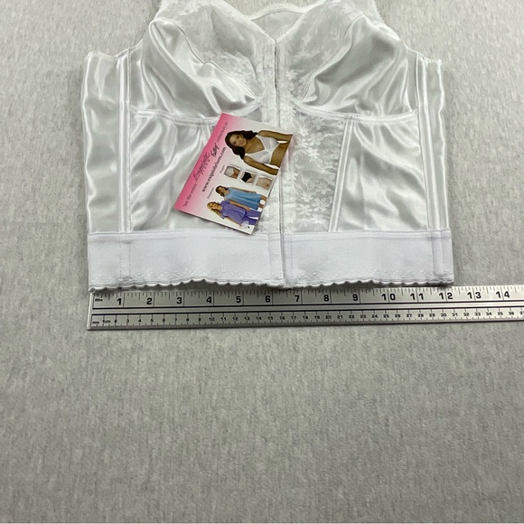 EXQUISITEFORM RN#139861 POSTURE SUPPORT WOMEN’S LONGLINE / BRA SIZE:36C WHITE - Picture 15 of 15